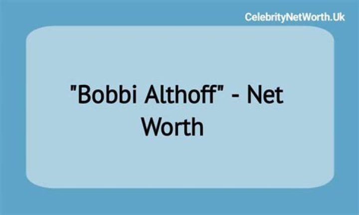 Bobbi Althoff Net Worth | Celebrity Net Worth