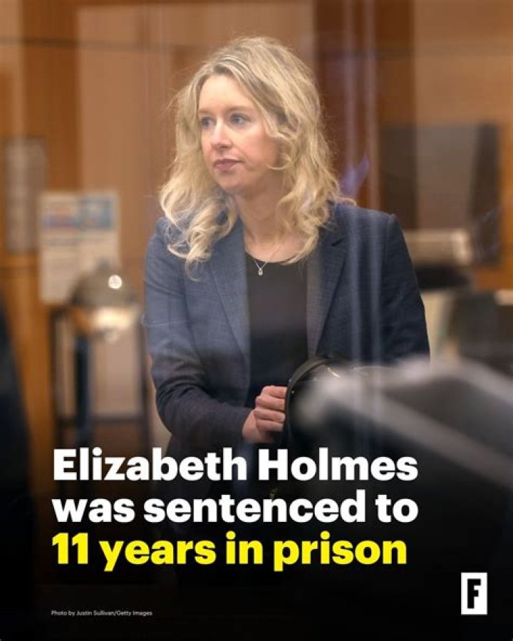 In 2015 Elizabeth Holmes Was Multi-Billionaire Biotech Tycoon. Today She Was Sentenced To 11 Years In Prison.