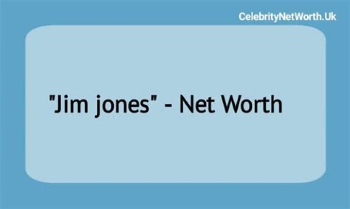 Jim Jones Net Worth | Celebrity Net Worth