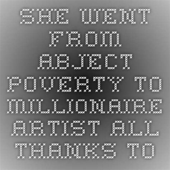 She Went From Abject Poverty To Millionaire Artist...All Thanks To Oprah