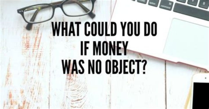 What Would You Do If Money Was No Object?
