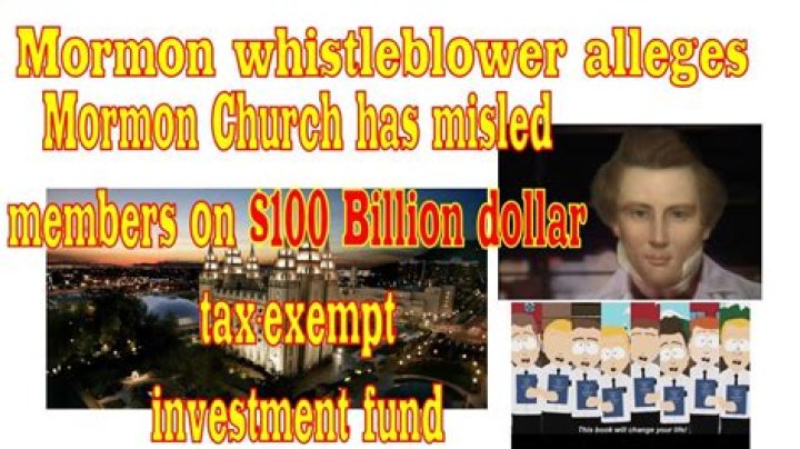 Whistleblower Tells IRS Mormon Church Has A $100 Billion Tax-Exempt Fund For The Second Coming Of Christ